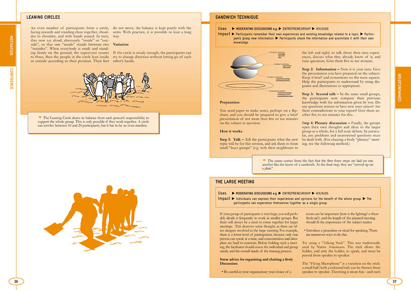 pages of youth social work methods handbook