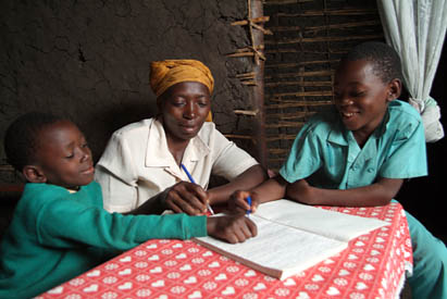 families in the HIV/AIDS memory book project, Uganda